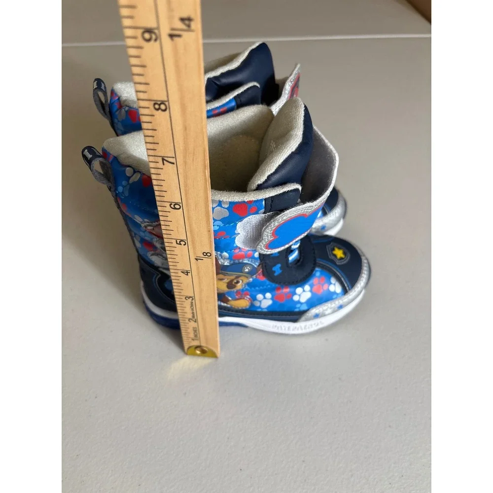 Paw Patrol Nickelodion Kids Boys Size 9 Chase Marshall Winter Shoes Snow Boots